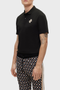 HUGO BOSS REGULAR-FIT POLO SHIRT WITH EMBROIDERED LOGO | BLACK